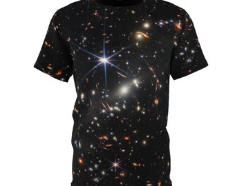 First Deep Field T-Shirt JWST Universe T-Shirt Outer Space Galaxy T-shirt Stars Astronomy T-Shirt Science Technology T-Shirt Short Sleeve