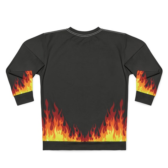 トップス Black & Red Flame Sweater Black & Red Flame Sweater 17AW BLACK HOODIE RED FLAMES | Vision of