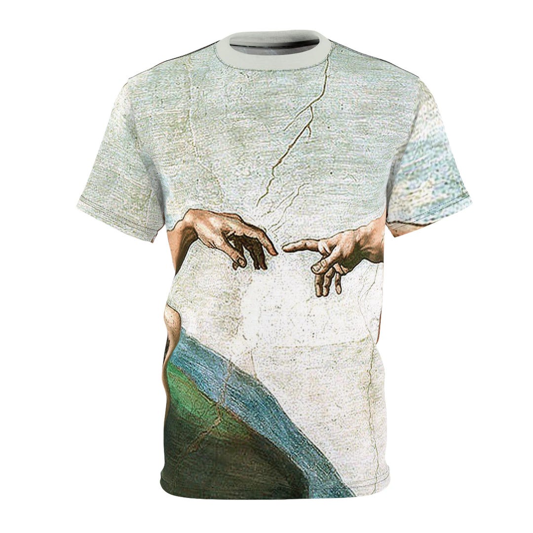 Creazione di Adamo T-Shirt: Michelangelo Cappella Sistina Arte