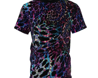 Abstract Psychedelic T-Shirt: Gothic Boho Retro Design