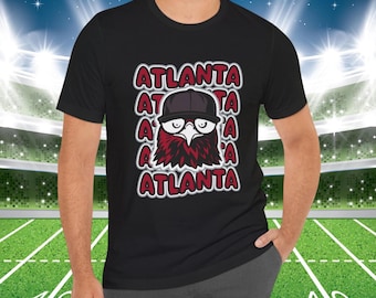 Camiseta gráfica de la mascota de fútbol de los Falcons de Atlanta