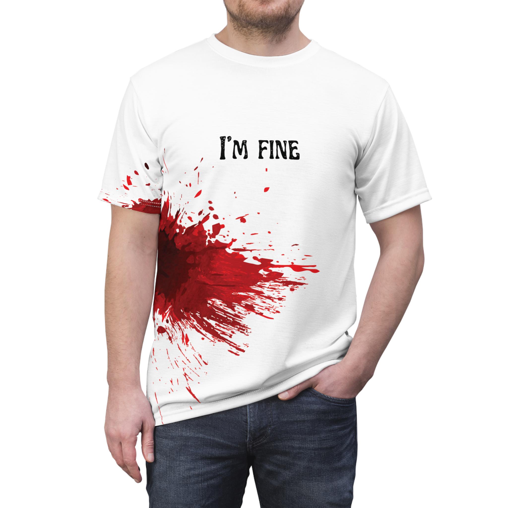 T-shirt D'Halloween Pour Homme Décontracté Col Rond Motif éclaboussures De Sang Haut Chemise Horreur Imprimé Haut à Manches Courtes Léger Chemise Effrayante T-shirt Horreur Chemise