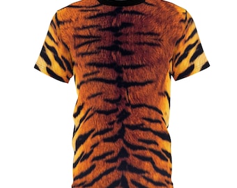Tiger Stripe T-Shirt: Faux Fur Animal Print Tee
