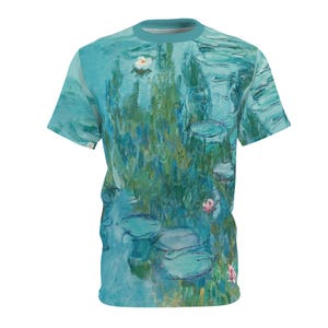 Claude Monet T-Shirt Monet Painting T-Shirt Famous Art T-Shirt Artist Gift Idea Short Sleeve Monet T-Shirt Gift Idea