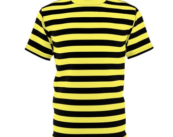 Black & Yellow Striped T-Shirt: Bumble Bee Style Team Colors