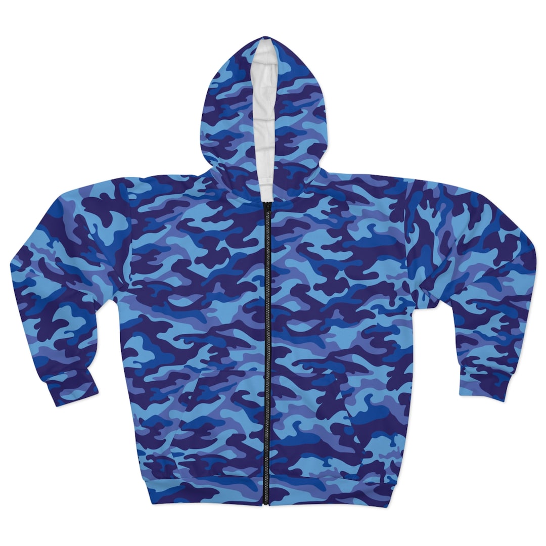 camo nike hoodie blue