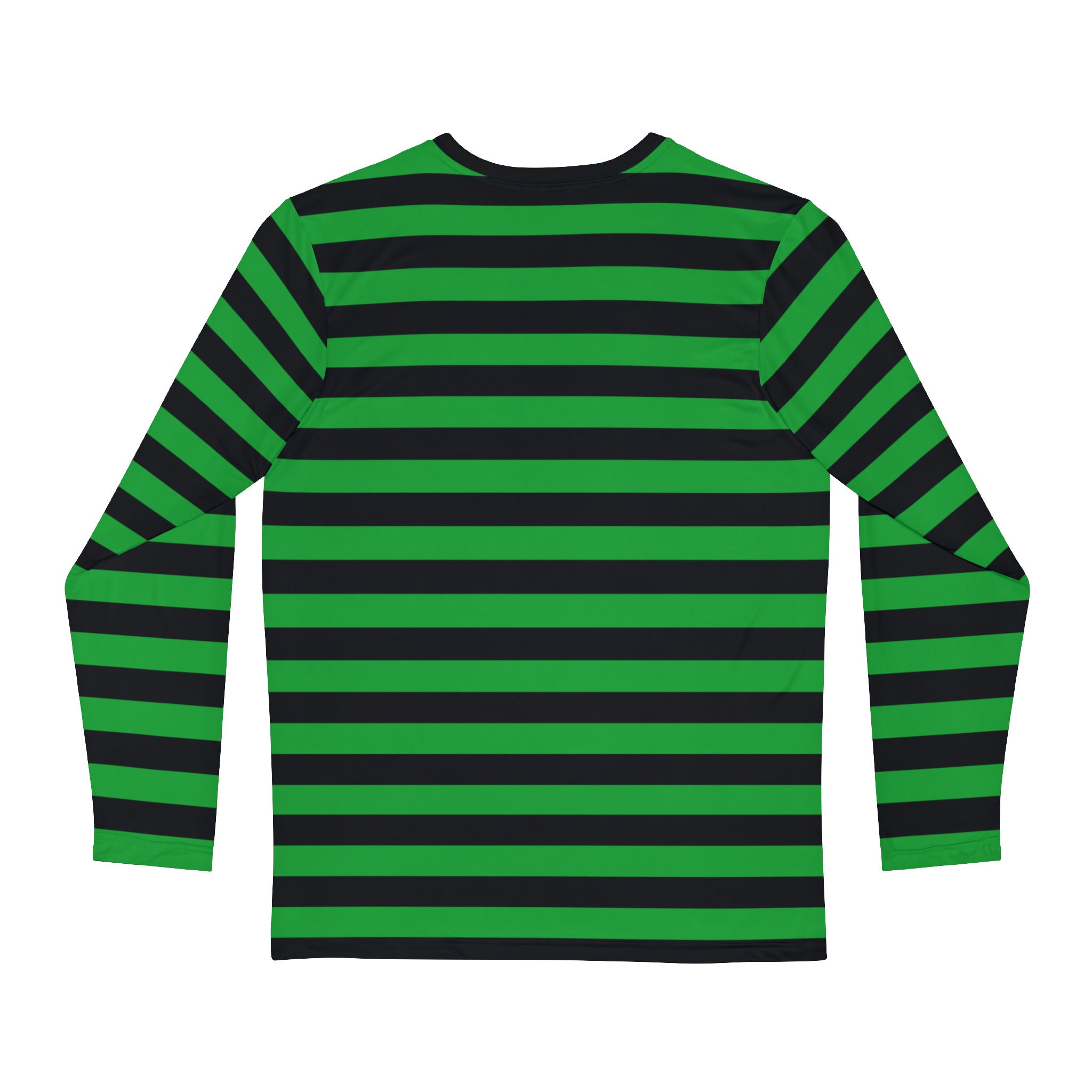 Neon green and black striped sale shirt