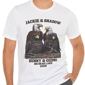 Bald Eagle T-Shirt: Big Bear Lake Eaglets - Sunny & Gizmo
