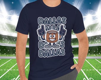 Camiseta de Dallas, mascota de fútbol retro, camiseta gráfica, regalo para fanáticos