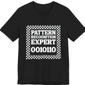 Pattern Recognition Expert T-Shirt 0010110 Graphic Tee Conspiracy Theorist Shirt
