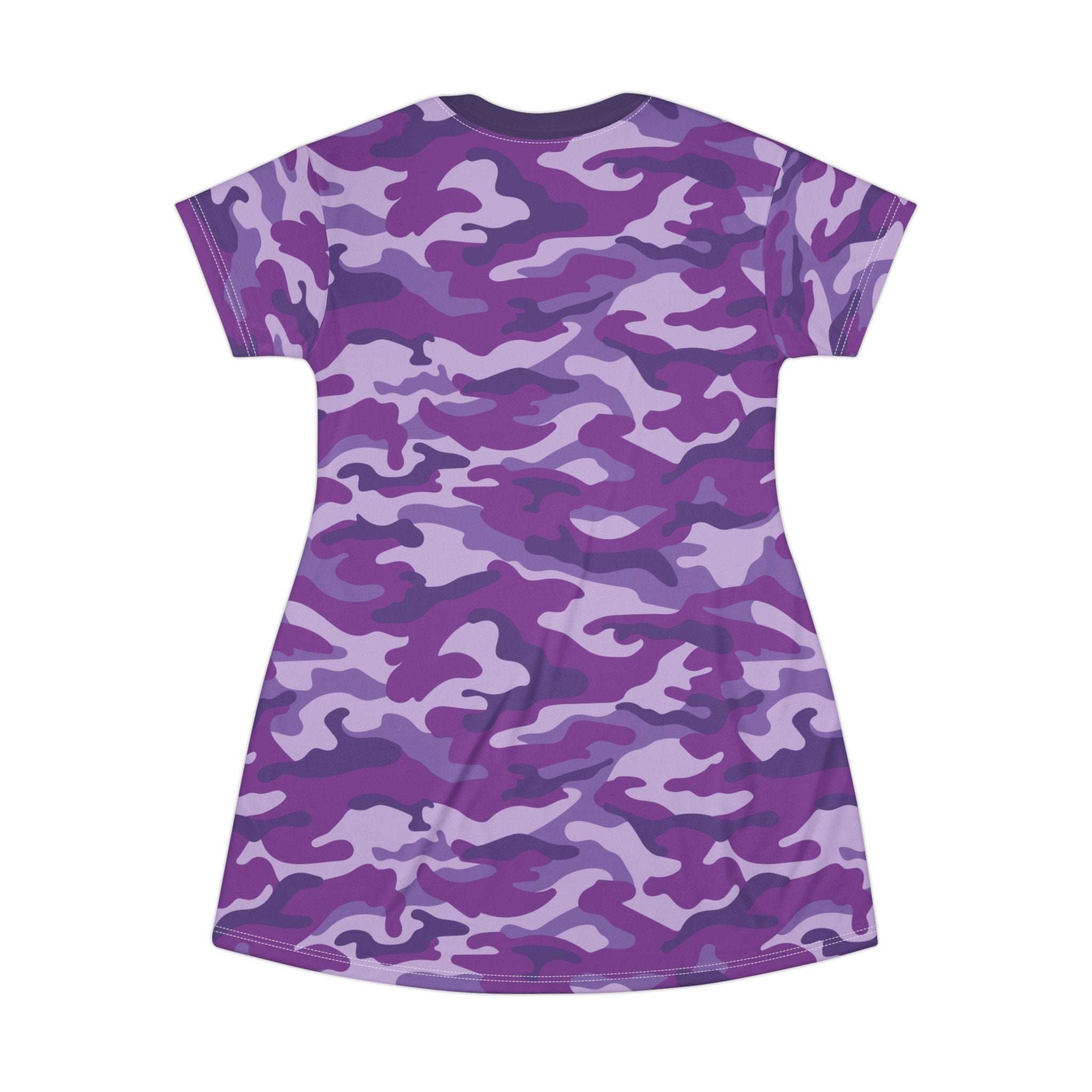 Camo Print Pink Camo T Shirt Dress Pink Camo T-shirt Dress: Women's Short  Sleeve Loungewear