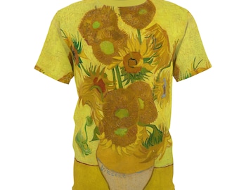 T-shirt zonnebloem: shirt beroemde Van Gogh-schilderkunst