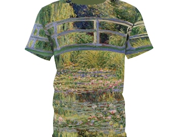 Monet Water Lilies T-Shirt: Famous Art, All-Over Print