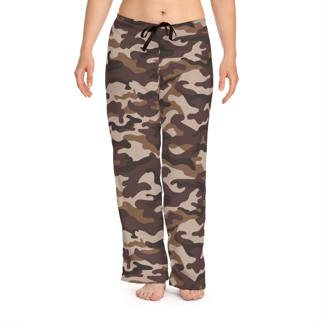 Brown Camo PJ Pants Women's Camo Pajama Bottoms Brown Camo Etsy