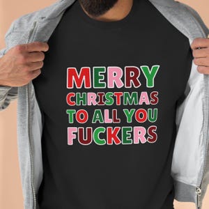 Sudadera navideña divertida: suéter festivo inapropiado