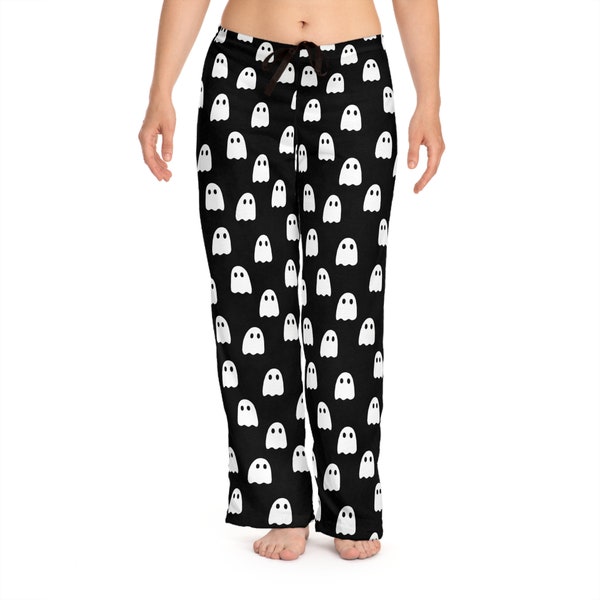 Ghost PJ Pants Halloween Pajama Pants Women's Ghost PJ's Cute PJ Pants Ghost Pattern Pajama Bottoms Ghost Sweatpants Cute Ghost Loungewear