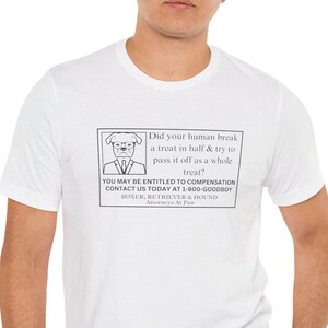 T-shirt pour chien Chemise drôle pour amoureux des chiens Papa de chien T-shirt pour maman chien Chemise avocat pour chien Chemise carte de visite pour chien