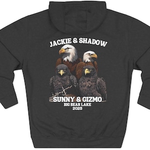 Jackie & Shadow Bluza z kapturem Premium Bluza z kapturem Sunny And Gizmo Bluza z kapturem Big Bear Eagles Pomysł na prezent dla miłośnika orłów 2025 Rodzina orłów bielików