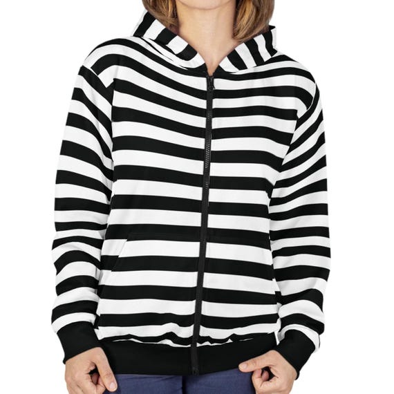 PPFM Stripe Double Zip Jacket Y2K Black PPFM Stripe Double Zip