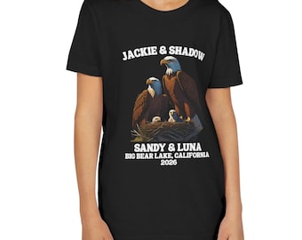 Youth Sizes Jackie & Shadow T-Shirt 2026 Big Bear Bald Eagles Sandy And Luna Baby Eaglets Graphic Tee