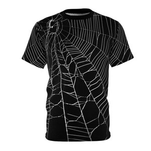 Camiseta gótica de telaraña: Camiseta de Halloween con estampado integral imagen 1