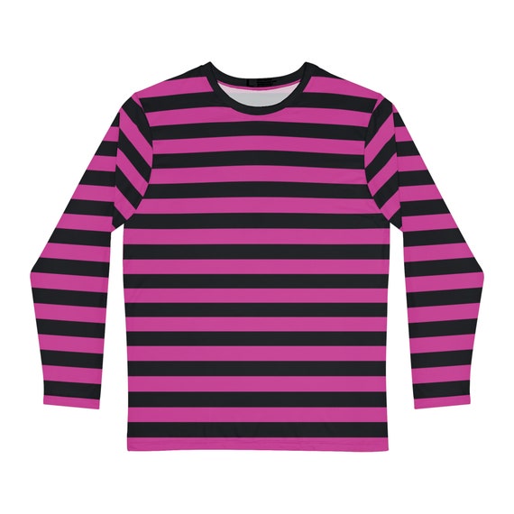 Maglietta Estiva Donna A Righe Raglan Rosa - Maniche Corte Girocollo - Taglia XL