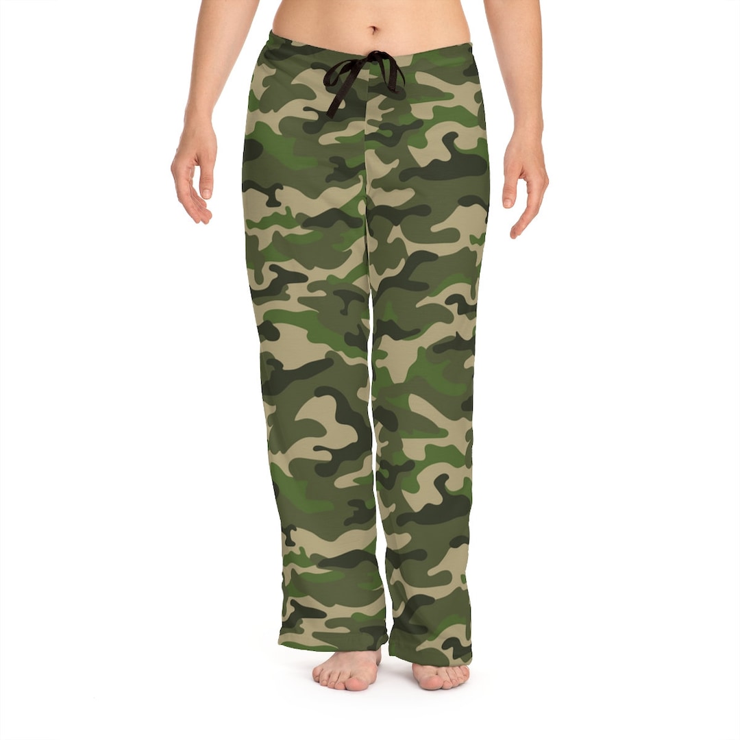 Army Green PJ Pants Camo PJ Pants Women's Green Camo PJ Pants Army