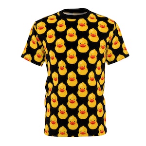 Rubber Duck T-Shirt Yellow & Black T-Shirt Men&#39;s Rubber Duck Women&#39;s Short Sleeve Rubber Duck T-Shirt Funny Gift Idea