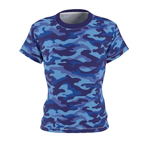 Women's Purple Camo T-shirt Camouflage Purple T-shirt