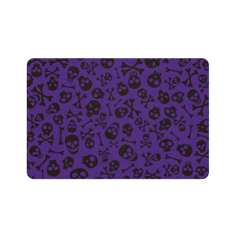 Pet Food And Water Bowl Mat Gothic Pet Placemat Waterproof Washable Suitable For Cats Dogs Rabbit Waterproof And Stain Resistant Floor Halloween Decoration (19.7 * 11.8inch