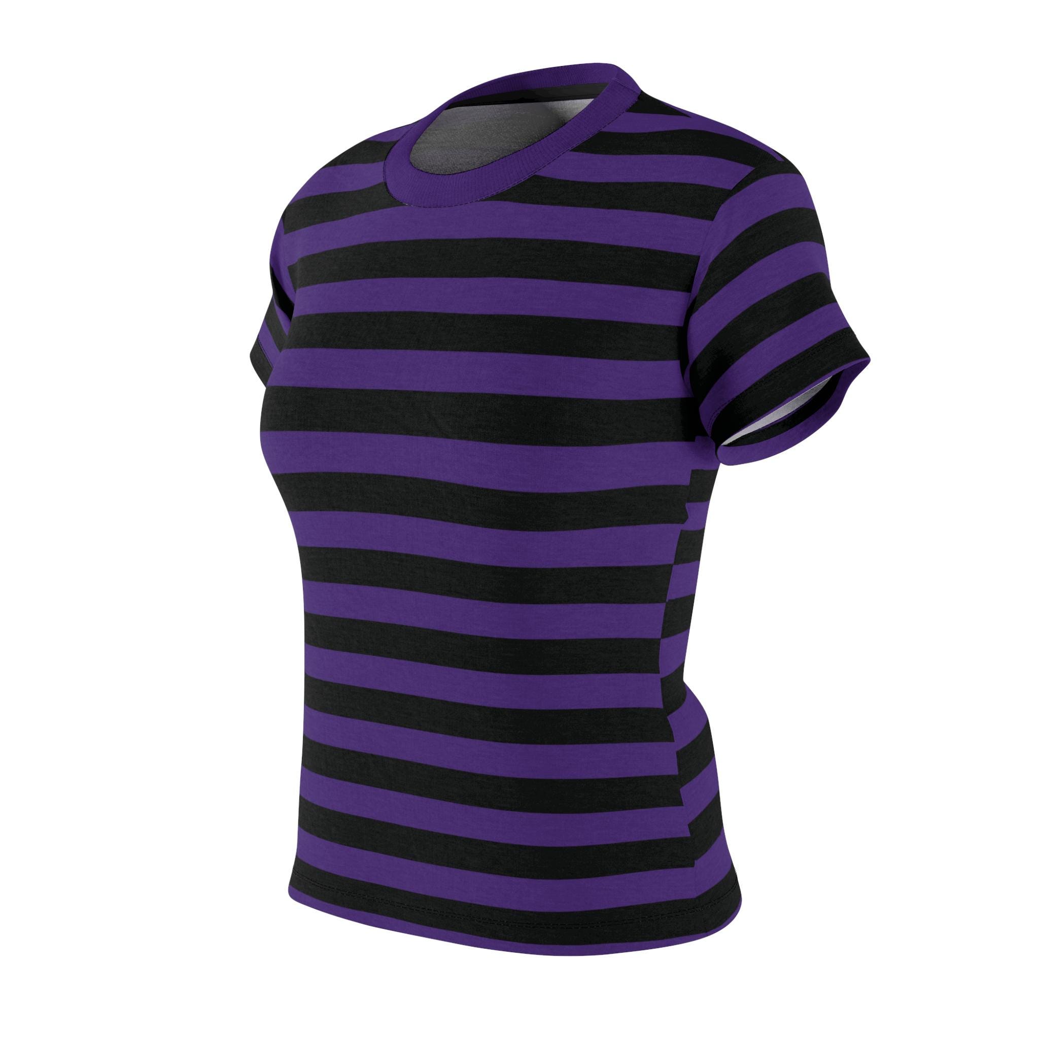 T-shirt Violet Et Noir 1-2-3 Taille 36/38 - Occasion Très Bon état - Vêtement Décontracté