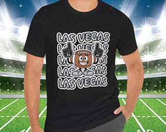 Camiseta de Las Vegas con gráfico de fútbol retro, estilo vintage, regalo para fanáticos
