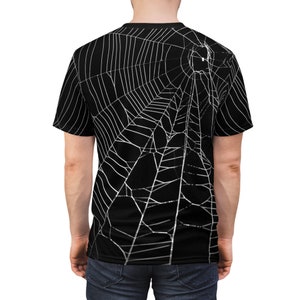 Camiseta gótica de telaraña: Camiseta de Halloween con estampado integral imagen 6