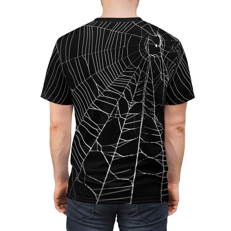 Camiseta gótica de telaraña: Camiseta de Halloween con estampado integral imagen 6