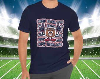 Camiseta de fútbol de Nueva Inglaterra, camiseta retro de mascota, regalo para fanáticos