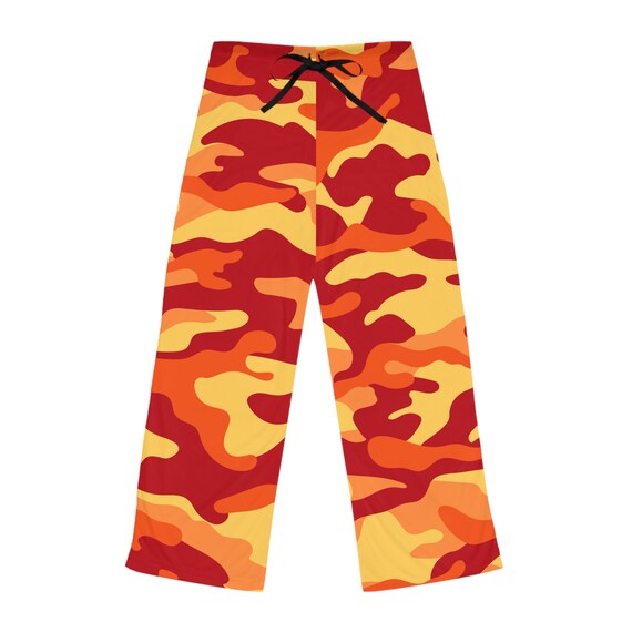 Colorful Camo T-shirt Red Orange Yellow Camo Men's Orange Camo T-shirt  Women's Short Sleeve Orange Camo T-shirt Gift Idea -  Israel