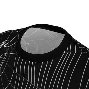 Camiseta gótica de telaraña: Camiseta de Halloween con estampado integral imagen 7