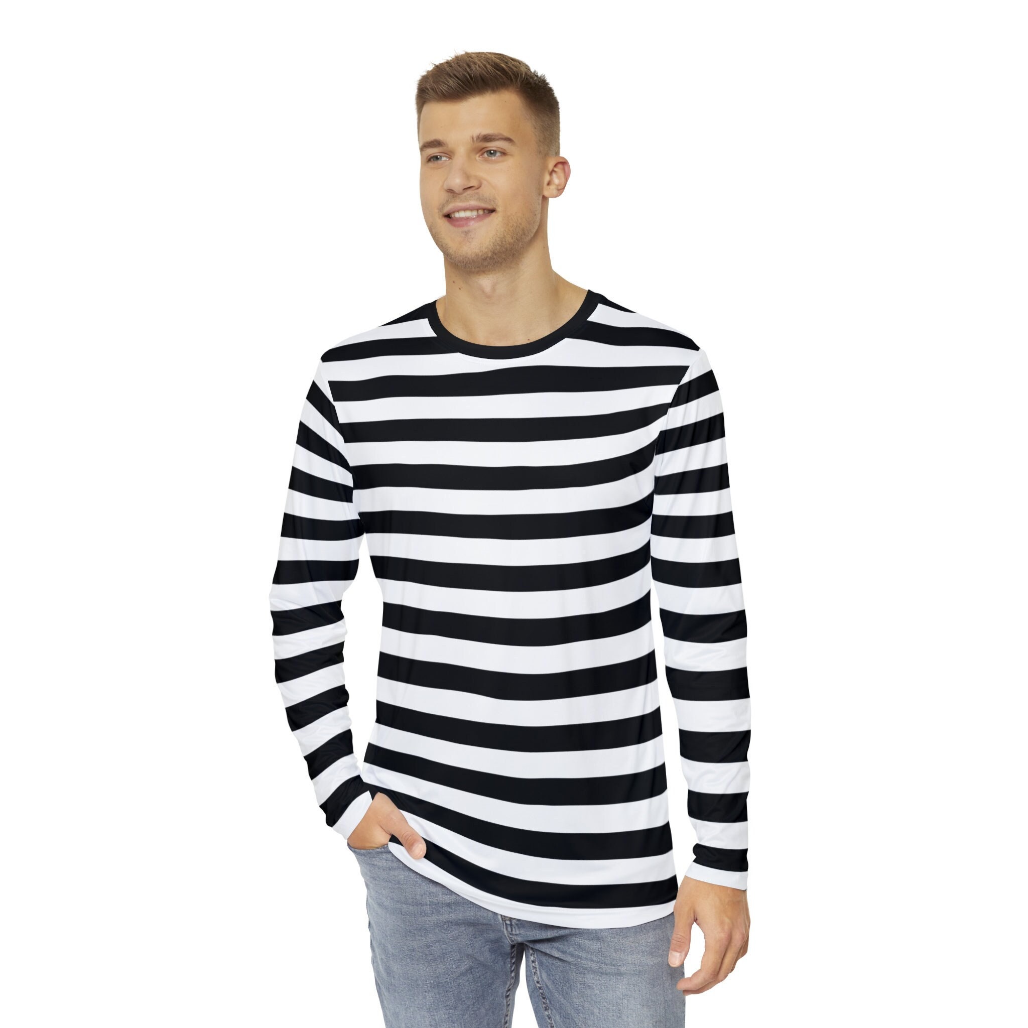 Black and white long sleeve top hot sale
