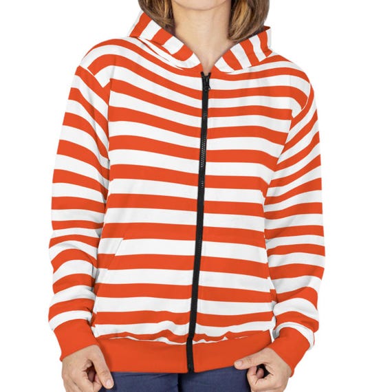 トップス SWAGGER ORANGE BORDER ZIP HOODIE Y2K Orange full zip hoodie | Y2K Streetwear | y2k streetwear