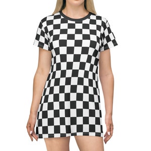 Checkerboard Dress Women - Etsy