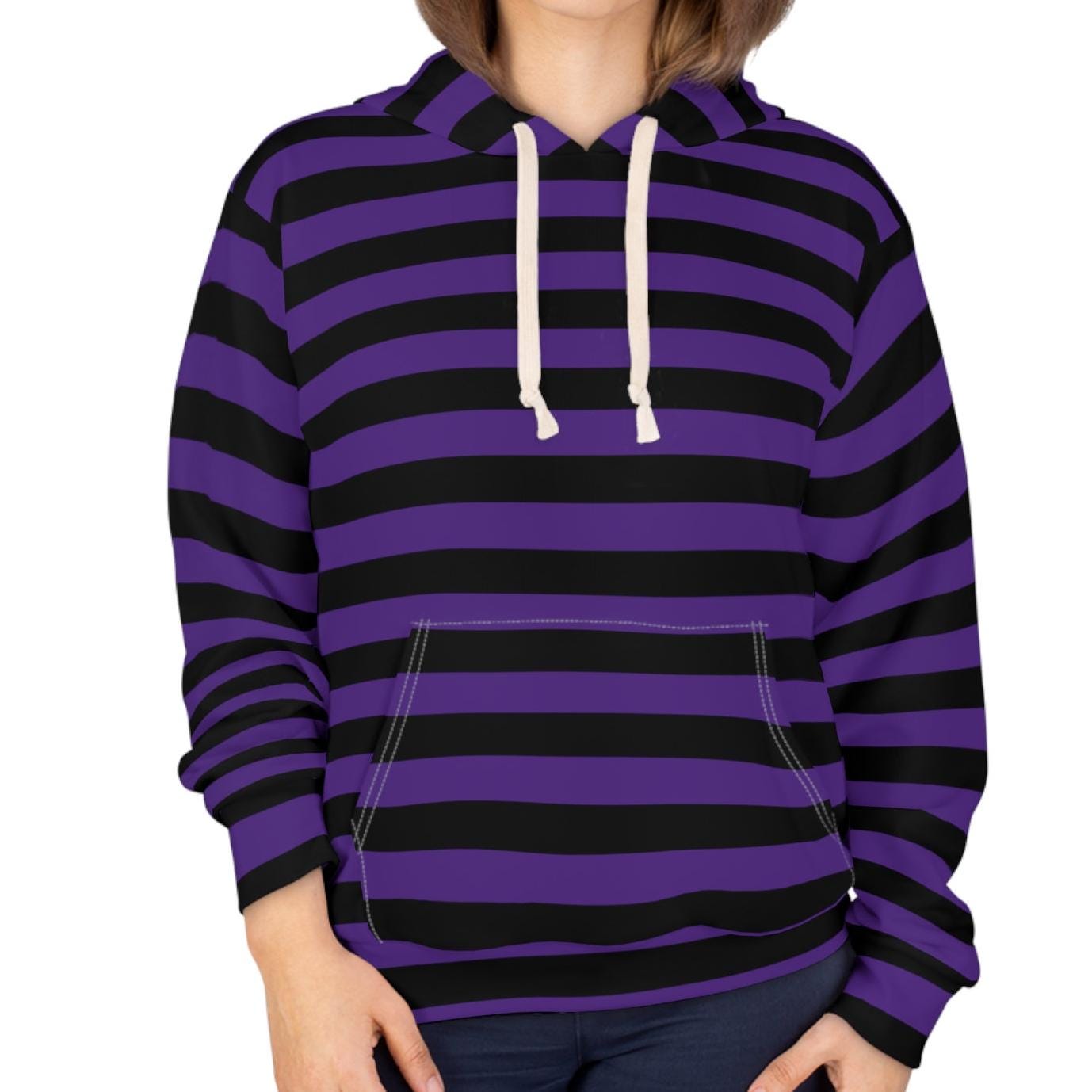 Purple Striped Hoodie: Gothic Punk Rocker Unisex Pullover - Etsy