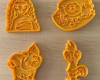 Moldes cortadores de galletas Vaiana