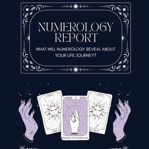 In-Depth Numerology Report: Personalized Birth Chart (PDF Format)