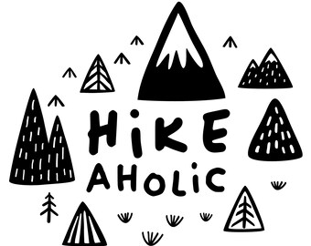 Wandersvg, Adventure Time, Natur svg, Adventure awaits SVG, Berg Wandkunst, Berg ring, take a hike mountain druckbares Poster