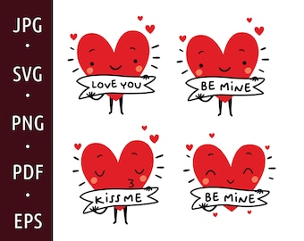 Be Mine svg, Happy Valentine's Day svg svg, Herz bedruckbar, Sweetheart decor svg, schichten Herz svg, küss mich, lustiges Valentine Shirt svg