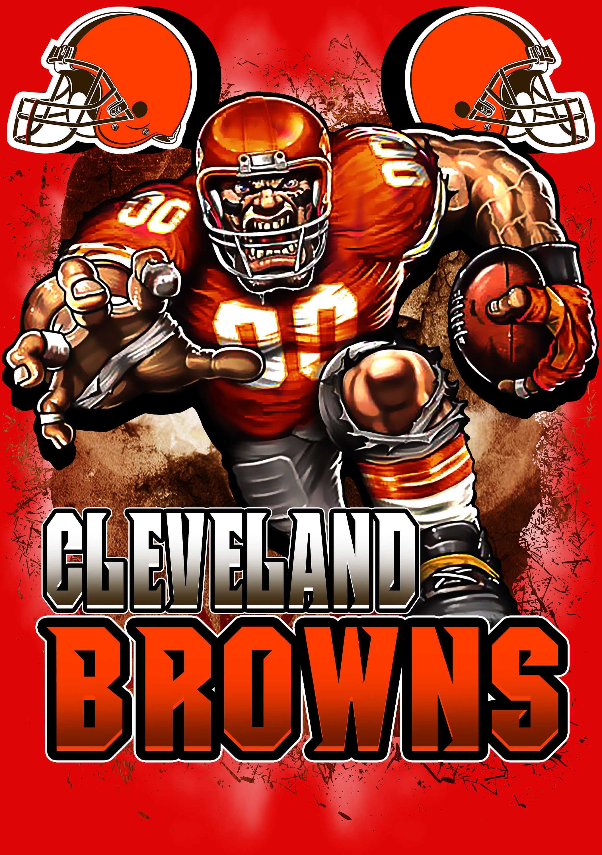 Cleveland Browns Art -   New Zealand