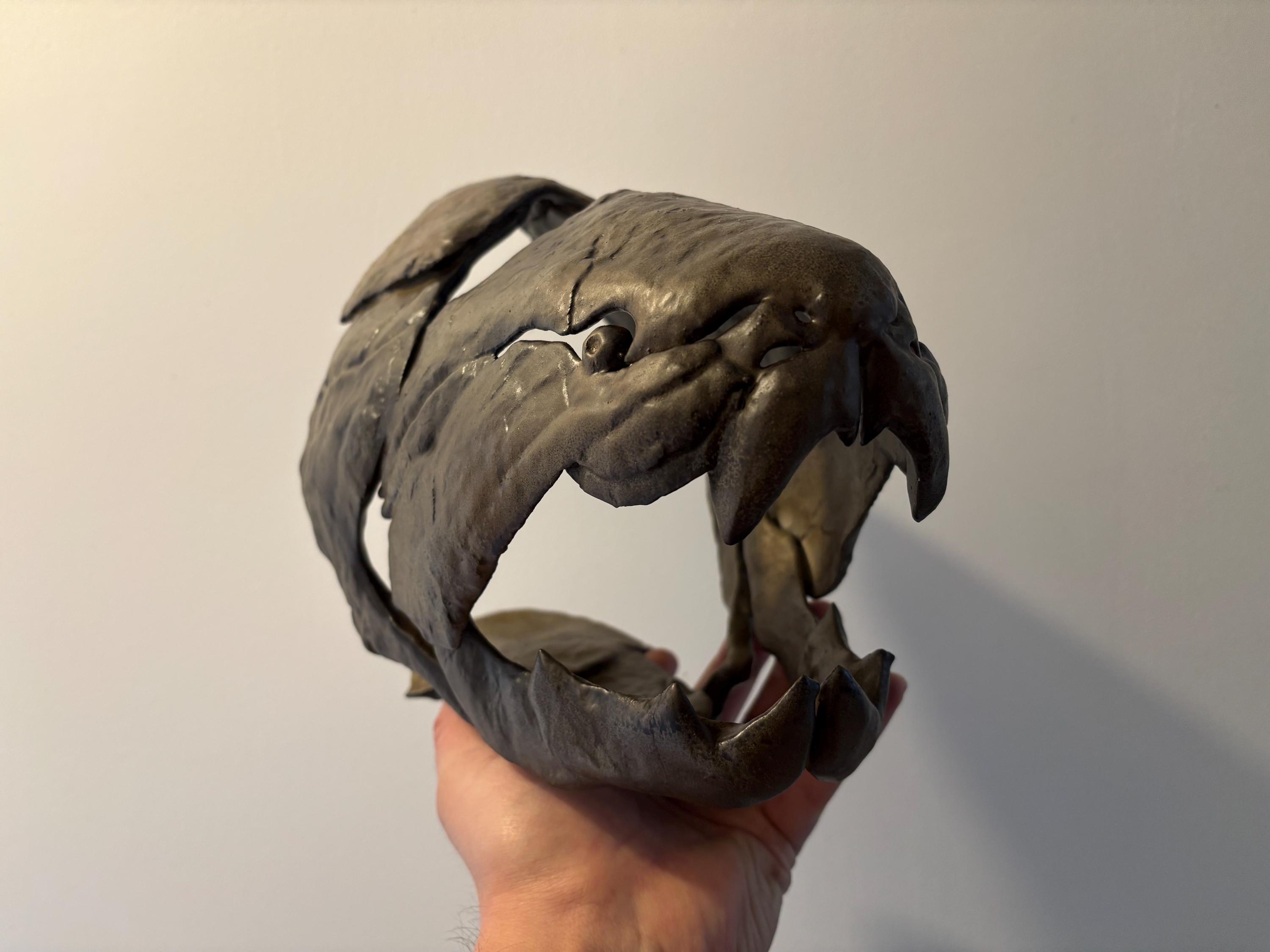 ダンクルオステウスの魚の頭の化石/レプリカ、博物館品質。 - Etsy 日本