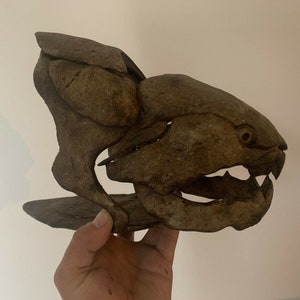 Fossil / replica of Dunkleosteus fish head museum quality Fossil