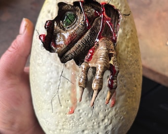 20cm Velociraptor Egg Jurassic Park Dinosaur