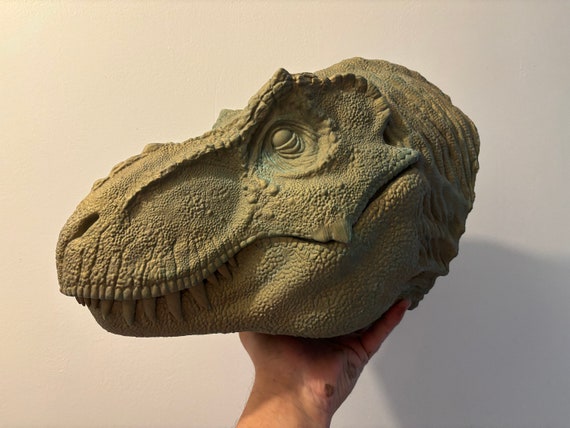 ブロンズ風ティラノサウルスの頭部恐竜化石頭蓋骨 - Etsy 日本